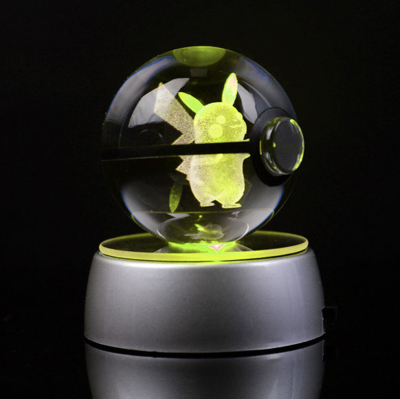 Pokemon Glass Crystal Pokeball