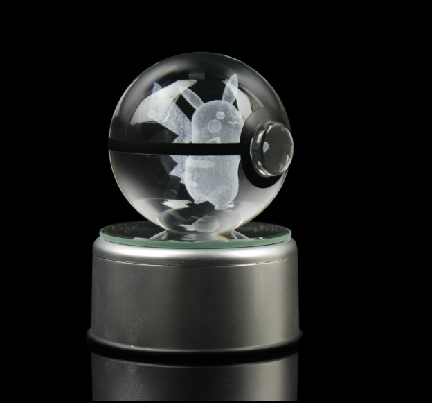 Pokemon Glass Crystal Pokeball