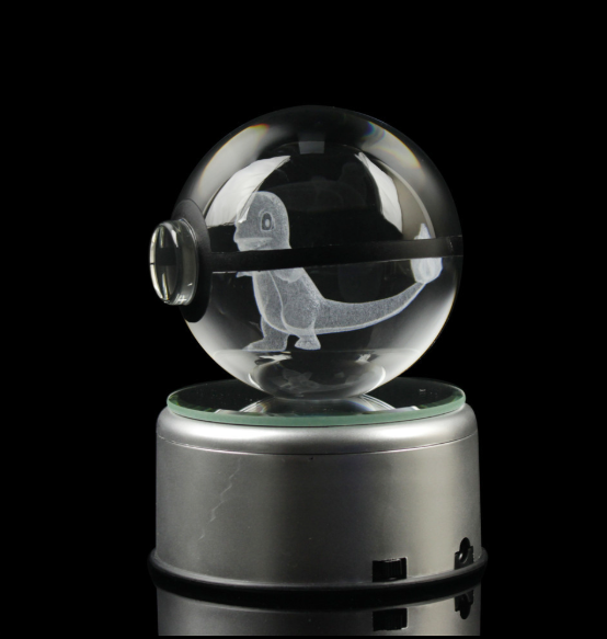 Pokemon Glass Crystal Pokeball